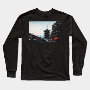 Kyoto Temple in Japan Long Sleeve T-Shirt